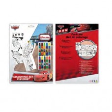 Set Disney Cars de colorat 15 piese